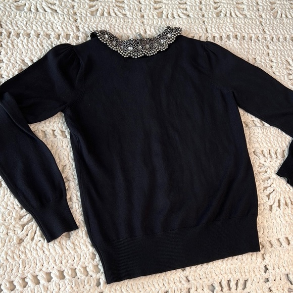 NWT Joseph A. Beaded Collared Cardigan - Picture 2 of 10